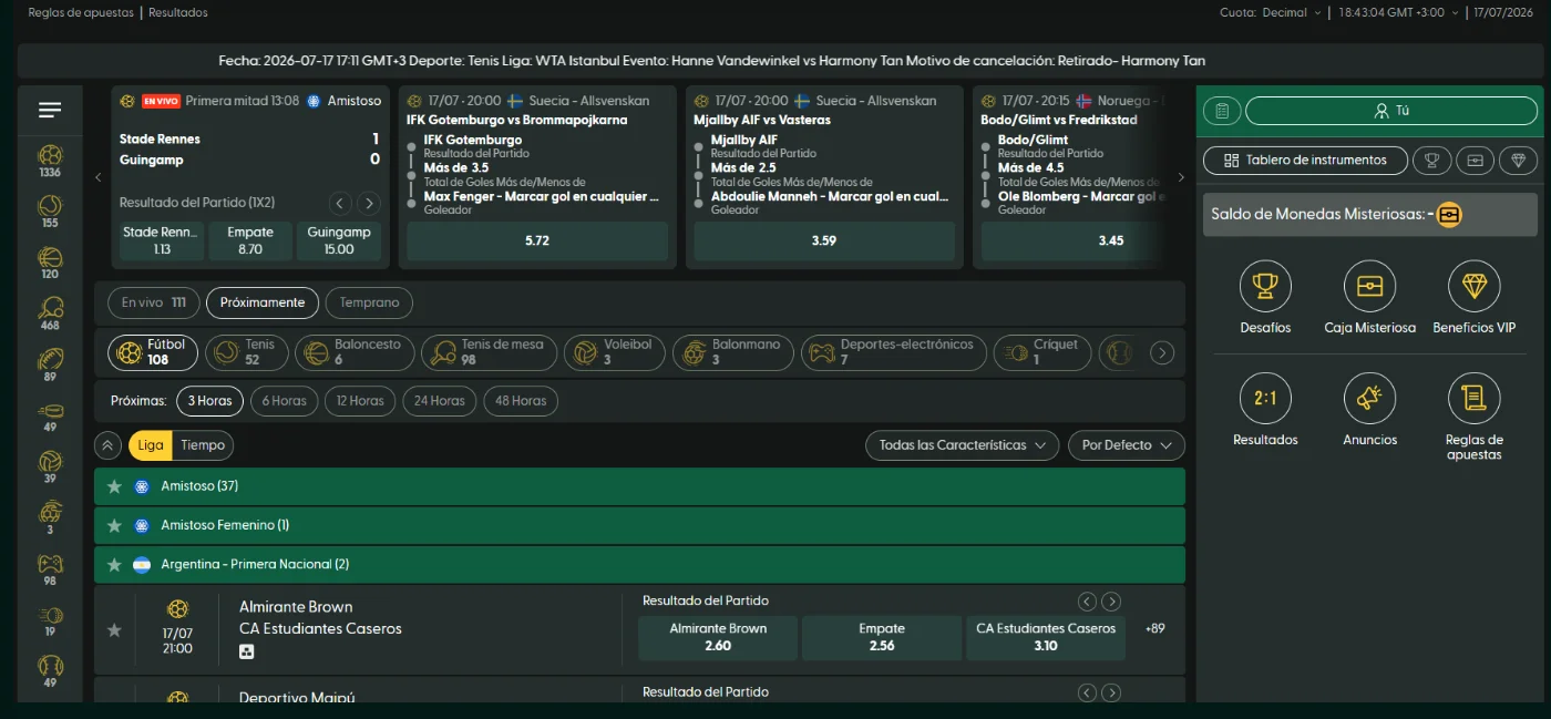 Casinia Apuestas Deportivas y eSports